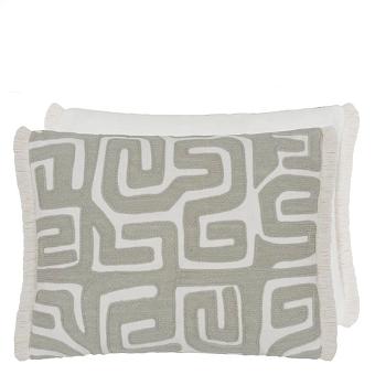 Подушка CCDG1601, Tokusa Embroidered Linen/Cotton, Sepia, Designers Guild 40 x 30см 